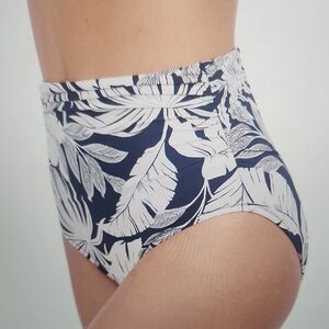 Gottex Malaya Shirred High Waist Bikini Bottoms Size 8